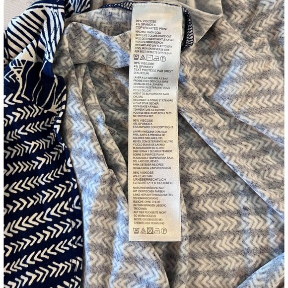 Tommy Bahama Womens Pullover Maxi Dress SMALL Navy & White Leaf Print Viscose - Picture 5 of 8